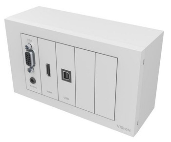 Vision TC3-PK+PK3MCABLES Outlet Box White TC3-PK+PK3MCABLES