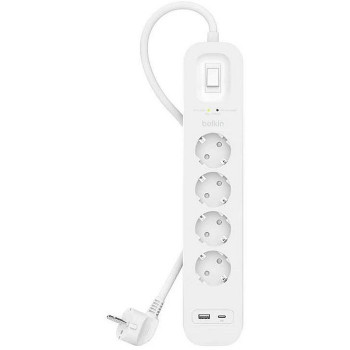 Belkin SRB001VF2M Surge Protector White 4 Ac SRB001VF2M