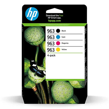 Hp 963 Black Cyan Magenta Yellow Standard Capacity Ink Multipack 24.09Ml + 3 X 1 6ZC70AE