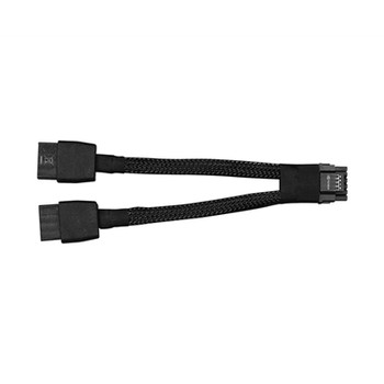 Replacement 12Vhpwr 12+4Pin Pcie 5.0 To 2X8pin 6+2P Power Cable 10Cm Braided 12CF1-1PW128-30R