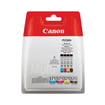 Canon Cli-571 Cmyk Multi Ink Cartridge - 0386C008 0386C008
