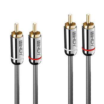 Lindy 35344 0.5M Dual Phono Audio Cable. 35344