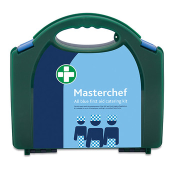 Masterchef 20 Person All Blue Catering First Aid Kit In Aura Box Green Size 550X CM0298