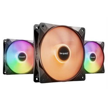 Be Quiet! LIGHT WINGS LX 120mm PWM High Speed 3-Pack Black Computer Case Fan 12 BL124