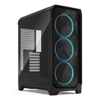 Fractal Design Meshify 3 Black RGB TG Light Tint PC Black ATX EATX micro ATX Min FD-C-MES3A-06