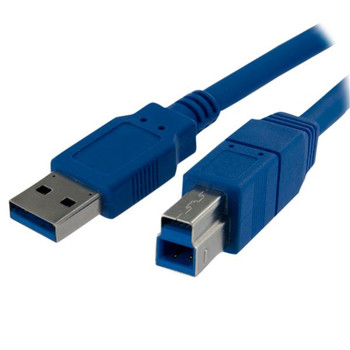 StarTech.com 1m Black SuperSpeed USB 3.0 Cable - Right Angle A to B - M/M USB3SAB1M