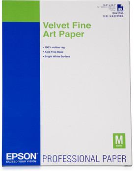 Epson C13S042096 Velvet Fine Art Paper A2 25s C13S042096