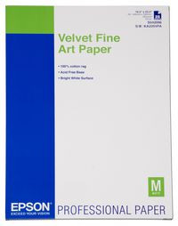 Epson C13S042096 Velvet Fine Art Paper A2 25s C13S042096