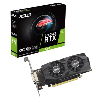 Asus Geforce Rtx 3050 Oc 6Gb Gddr6/Pci Express 4.0/1500Mhz/14000Mhz/Low Profile RTX3050-O6G-LP-BRK