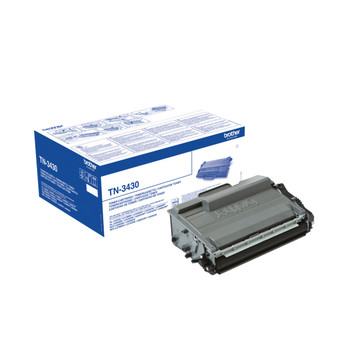 Brother TN-3430 Yield: 3000 Pages Black Toner Cartridge TN3430