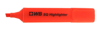 Valuex Flat Barrel Highlighter Pen Chisel Tip 1-5Mm Line Orange Pack 10 844015