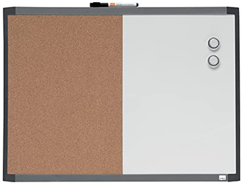 Nobo Small Magnetic Whiteboard and Cork Notice Board 585x430mm 1903784 1903784