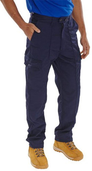 Beeswift Super Drivers Trousers Navy Blue Size 28S PCTHWN28S