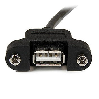 Startech.Com 2 Ft Panel Mount Usb Cable A To A USBPNLAFAM2