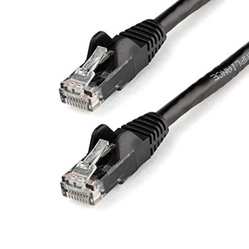 Startech.Com 1M Black Gigabit Snagless Rj45 Utp Cat6 Patch Cable N6PATC1MBK