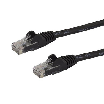 Startech.Com 0.5M Black Gb Snagless Rj45 Utp Cat6 N6PATC50CMBK