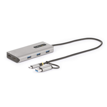 Startech.Com Dual Hdmi Multiport Adapter With Usb-C To Usb-A Dongle 167B-USBC-MULTIPORT