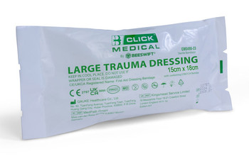Click Medical Trauma Dressing 15 X 18 - Large White CM0498-23