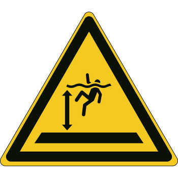 Brady W/W047/NT/ALU-TRI315-1 ISO Safety Sign - Warning W/W047/NT/ALU-TRI315-1