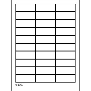 Brady WOB-2256-W.M.R Blank Write-On Labels on WOB-2256-W.M.R
