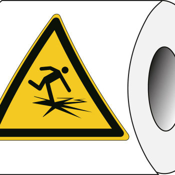 Brady W/W043/NT/PE-TRI100-250 ISO Safety Sign - Warning W/W043/NT/PE-TRI100-250