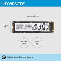 HP 5R8X9AA#ABB HP 512GB PCIE-4X4 NVME M.2 SSD 5R8X9AA#ABB