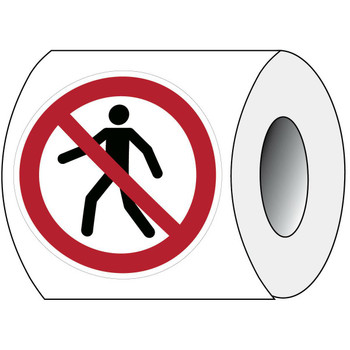 Brady PIC P004-DIA 100-PE-ROLL/1 ISO Safety Sign - No PIC P004-DIA 100-PE-ROLL/1
