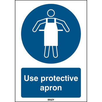 Brady M/M026/EN240/TM-148X210-1 ISO Safety Sign - Use M/M026/EN240/TM-148X210-1