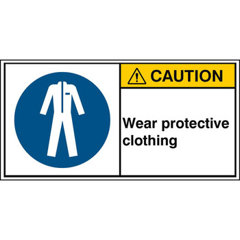 Brady M/M010/EN68-PEUL-100X50/1-B ISO Safety Sign - Wear M/M010/EN68-PEUL-100X50/1-B