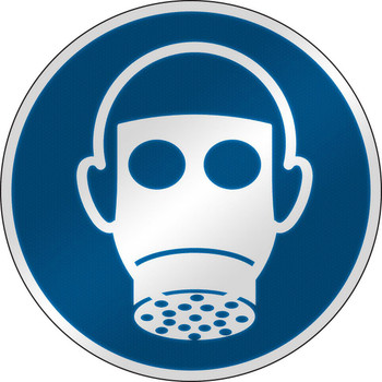 Brady M/M017/NT/RFL-DIA395-1 ISO Safety Sign - Wear M/M017/NT/RFL-DIA395-1