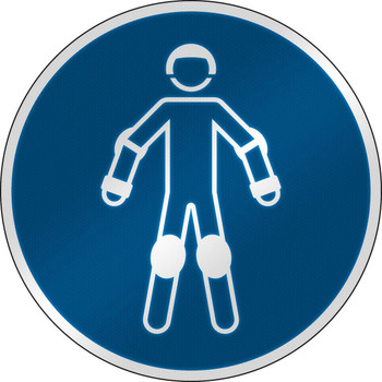 Brady M/M049/NT/RFL-DIA395-1 ISO Safety Sign - Wear M/M049/NT/RFL-DIA395-1
