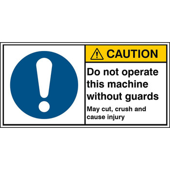 Brady M/M001/EN420-PEUL-100X50/1-B ISO Safety Sign - Do not M/M001/EN420-PEUL-100X50/1-B
