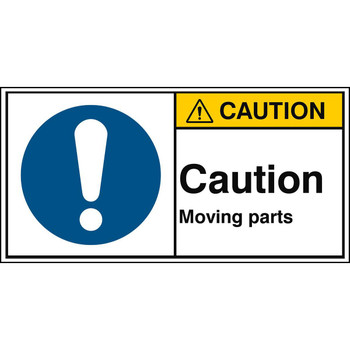 Brady M/M001/EN91-PEUL-100X50/1-B ISO Safety Sign - Caution M/M001/EN91-PEUL-100X50/1-B