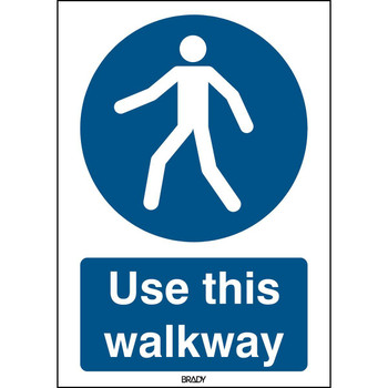 Brady M/M024/EN241/TM-148X210-1 ISO Safety Sign - Use this M/M024/EN241/TM-148X210-1