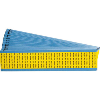 Brady WM-9-YL-PK Wire Marker Cards - Solid WM-9-YL-PK