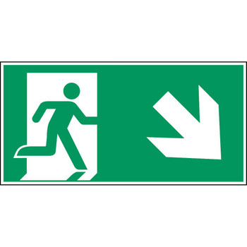 Brady E/E002/A135/NT-PP-400X200/1-B Emergency exit right - ISO E/E002/A135/NT-PP-400X200/1-B