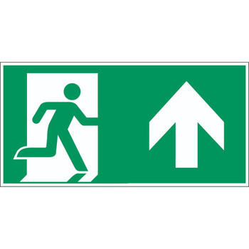 Brady E/E002/A0/NT/PE-210X105-1 ISO Safety Sign - Emergency E/E002/A0/NT/PE-210X105-1
