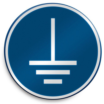 Brady M/M005/NT/RLFBD-DIA400-1 ISO Safety Sign - Connect an M/M005/NT/RLFBD-DIA400-1