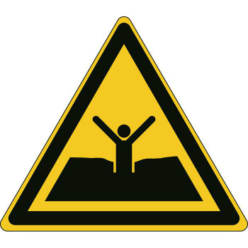 Brady W/W061/NT/PP-TRI100-1 ISO Safety Sign - Warning W/W061/NT/PP-TRI100-1