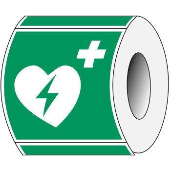 Brady PIC E010-100X100-PE-ROLL/1 ISO Safety Sign - Automated PIC E010-100X100-PE-ROLL/1