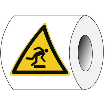 Brady PIC W007-TRI 025-PE-ROLL/1 ISO Safety Sign - Warning: PIC W007-TRI 025-PE-ROLL/1