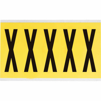 Brady 3460-X Identical numbers and letters 3460-X