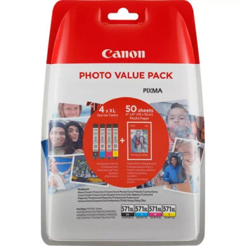Canon Pg560/Cl561 Cmyk High Yield Ink Cartridge  12.2Ml + 14.3Ml - 3712C008 3712C008