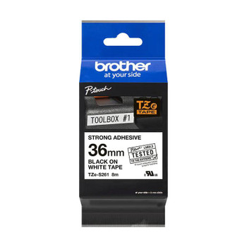 Brother Black On White Strong Label Tape 36Mm X 8M - TZES261 TZES261