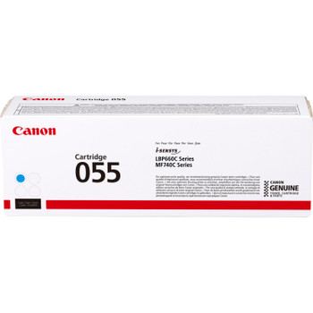 Canon 055C Cyan Standard Capacity Toner Cartridge 2.1K Pages - 3015C002 3015C002