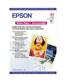 Epson A3 Matte Heavyweight Paper 50 Sheets - C13S041261 C13S041261