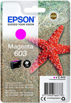 Epson 603Xl Starfish Magenta High Yield Ink Cartridge 4Ml - C13T03A34010 C13T03A34010