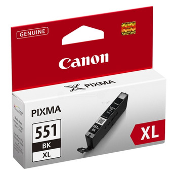 Canon Cli551xlbk Black High Yield Ink Cartridge 11Ml - 6443B001 6443B001