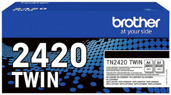Brother Black Toner Cartridge Twin Pack 2 X 3K Pages Pack 2 - Tn2420 TN2420TWIN
