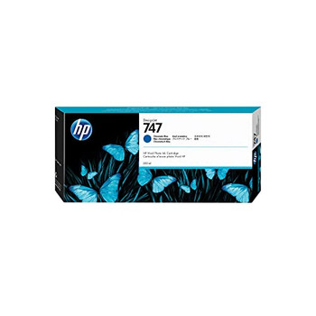 Hp 747 Chromatic Blue Standard Capacity Ink Cartridge 300Ml - P2V85A P2V85A